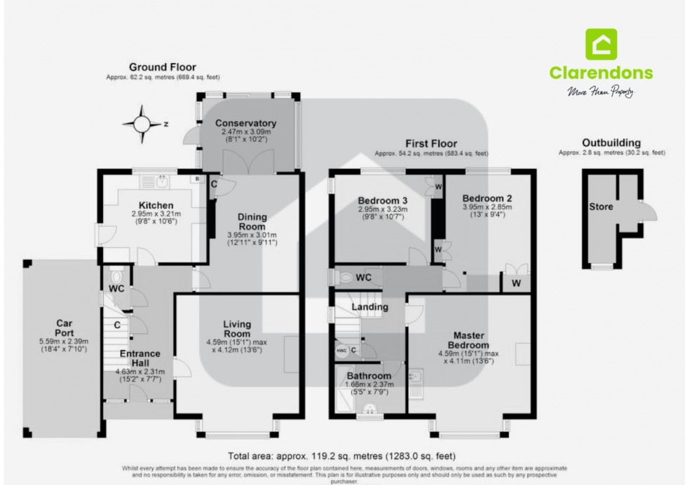 Floorplan for Cockshot Hill, Reigate, Surrey, RH2