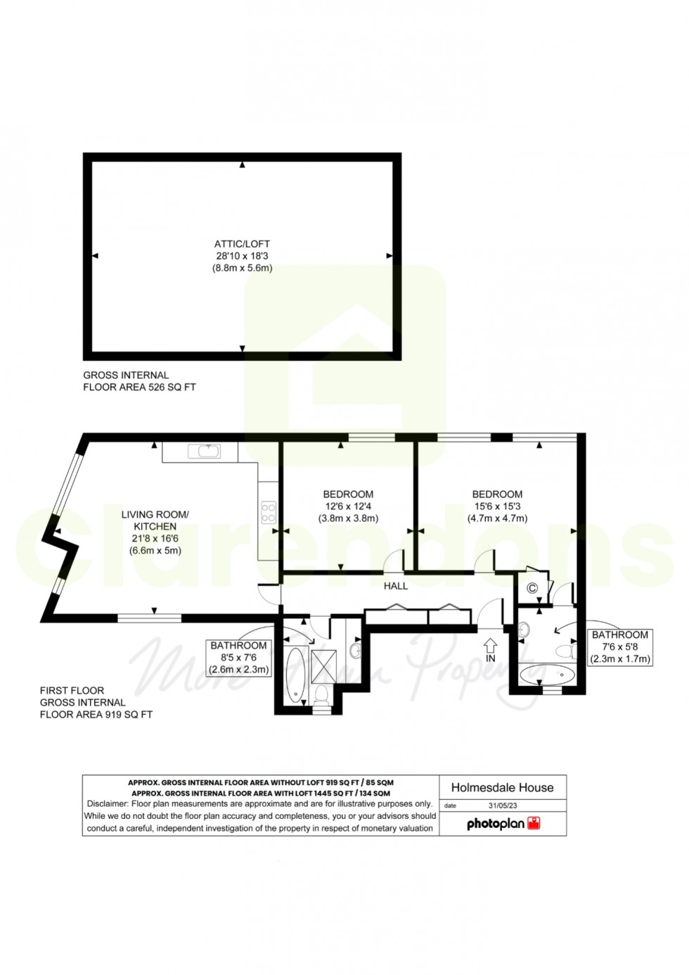 Floorplan for Reigate, Surrey, RH2