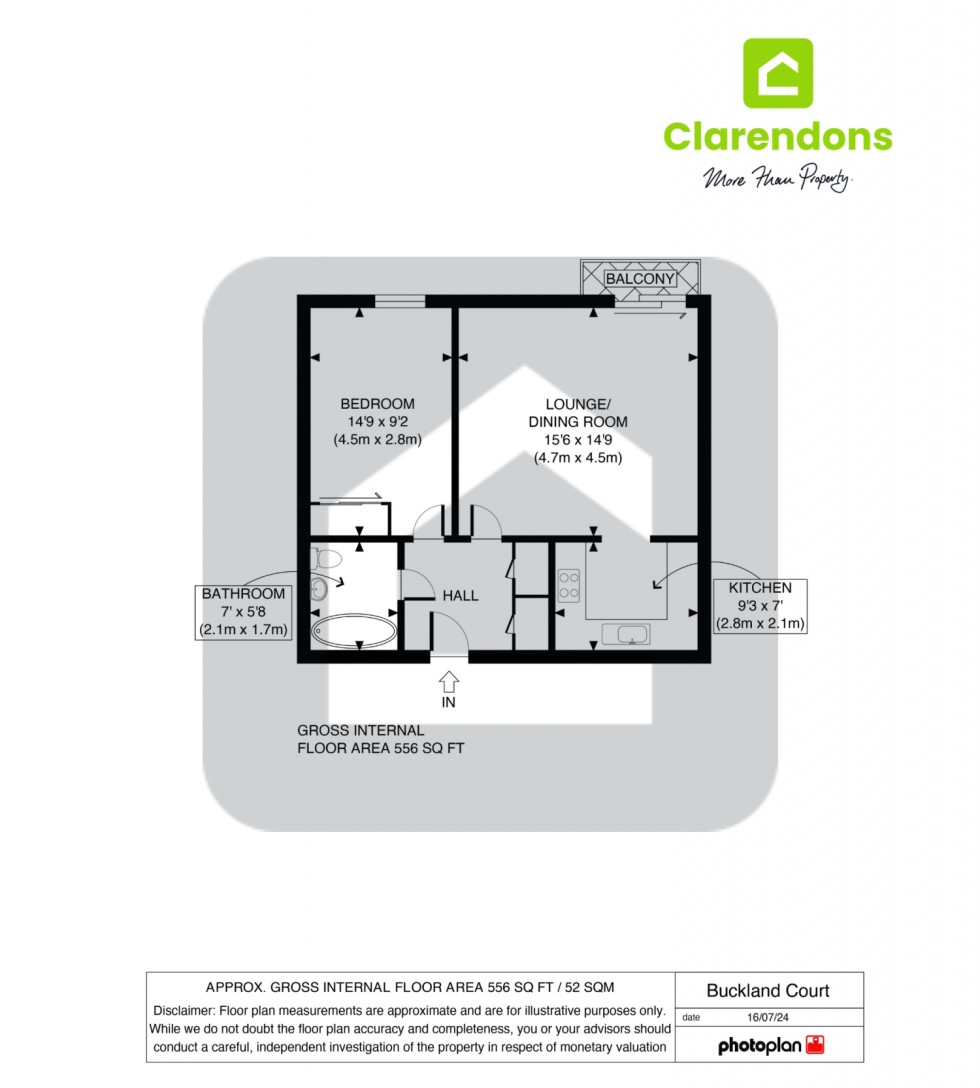 Floorplan for Redhill, Surrey, RH1