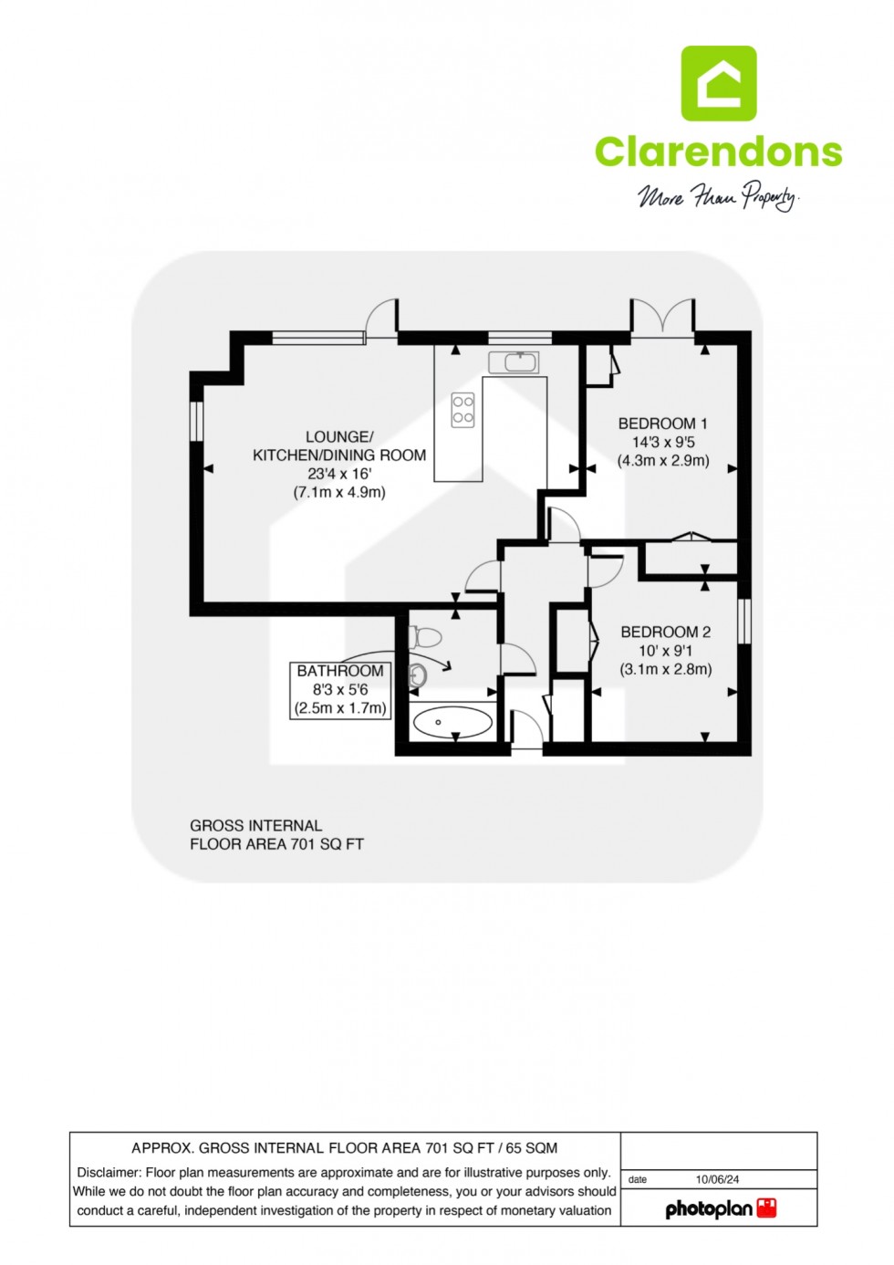 Floorplan for Purley, Surrey, CR8