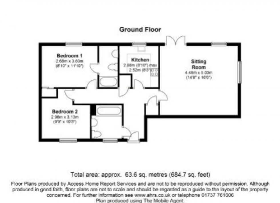 Floorplan for Edenbrook Place, Blindley Heath, Lingfield, Surrey, RH7