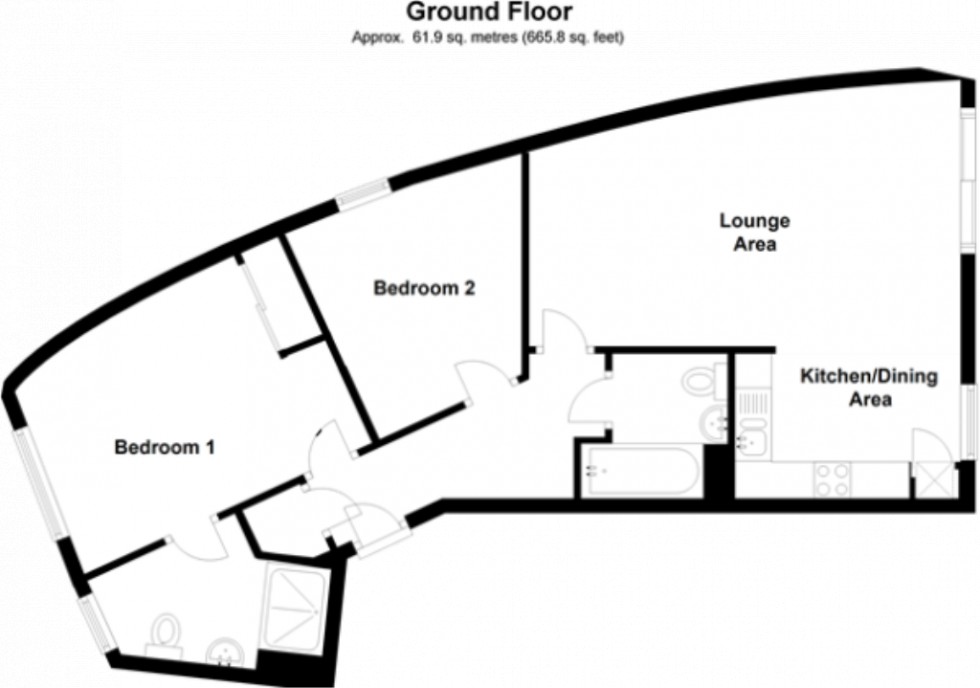 Floorplan for Trafalgar Gardens, Three Bridges, Crawley, West Sussex