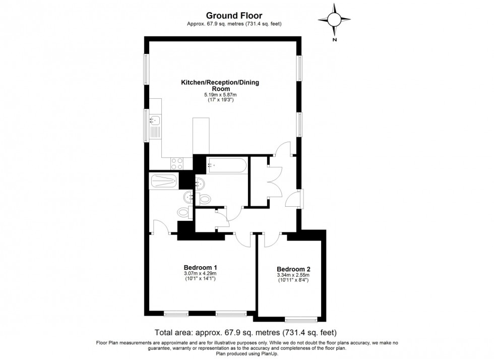 Floorplan for Epsom, Surrey