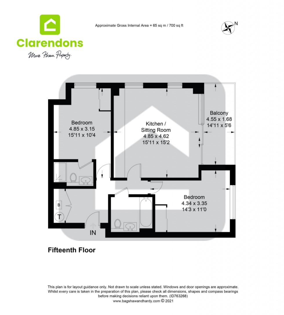 Floorplan for Croydon, Surrey, CR0