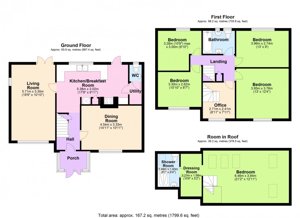 Floorplan for Frythe Close, Cranbrook, Kent, TN17