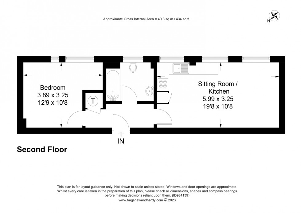 Floorplan for Calverley Road, Tunbridge Wells, Kent, TN1