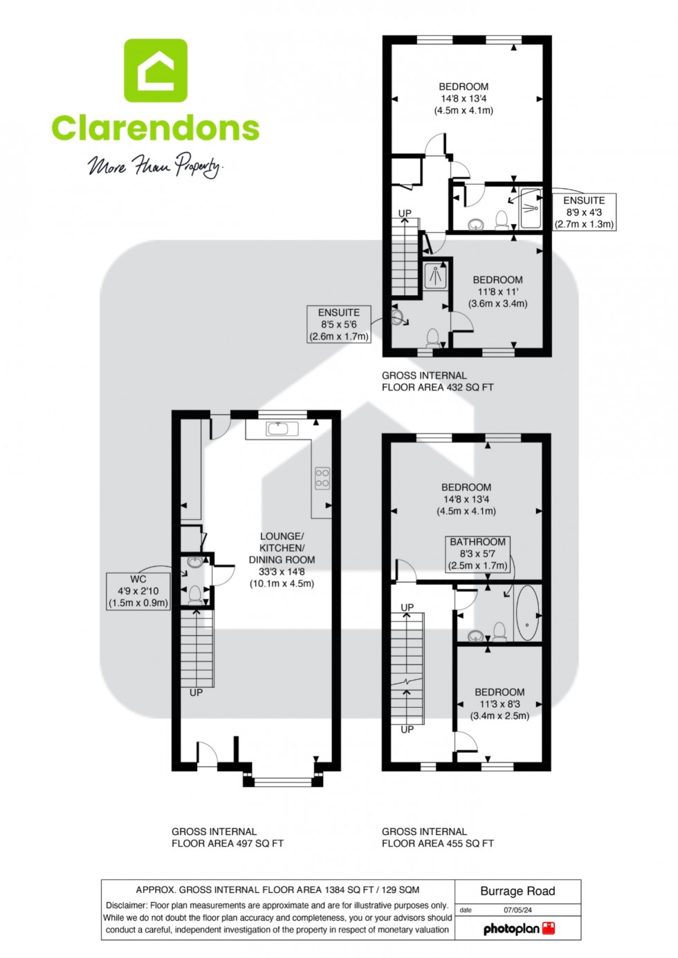 Floorplan for Redhill, Surrey